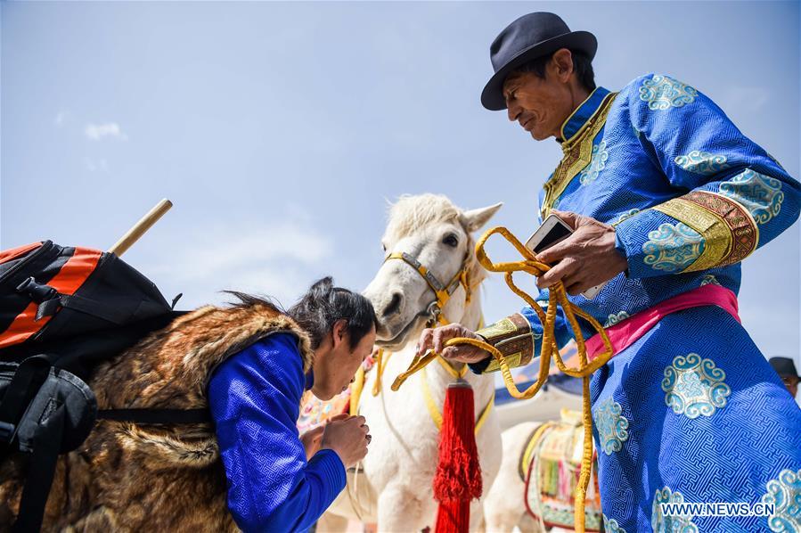 CHINA-INNER MONGOLIA-GENGHIS KHAN-MEMORIAL RITUAL (CN)