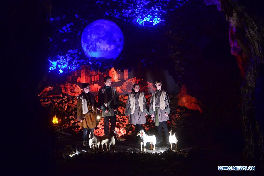 SLOVENIA-POSTOJNA-CAVE-LIVING NATIVITY SCENES