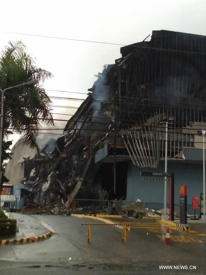 PHILIPPINES-DAVAO CITY-SHOPPING MALL-FIRE