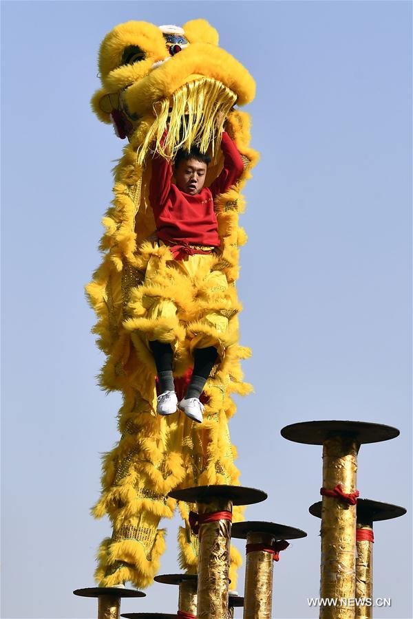 CHINA-SHANDONG-LION DANCE (CN)