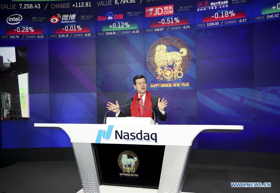 U.S.-NEW YORK-NASDAQ-CHINESE NEW YEAR-OPENING BELL