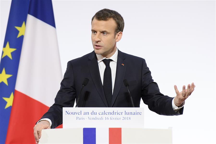 FRANCE-PARIS-PRESIDENT-MACRON-CHINESE LUNAR NEW YEAR-RECEPTION