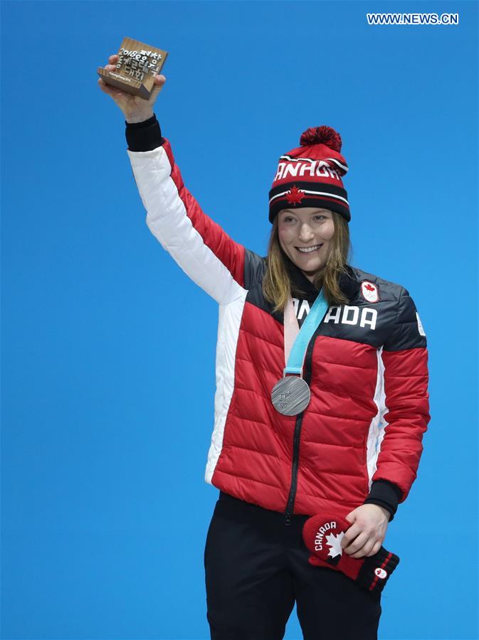 (SP)OLY-SOUTH KOREA-PYEONGCHANG-FREESTYLE SKIING-LADIES' SKI CROSS-MEDAL CEREMONY