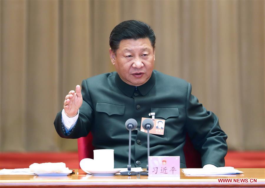 (TWO SESSIONS)CHINA-BEIJING-XI JINPING-NPC-PLA AND ARMED POLICE-PLENARY MEETING (CN)