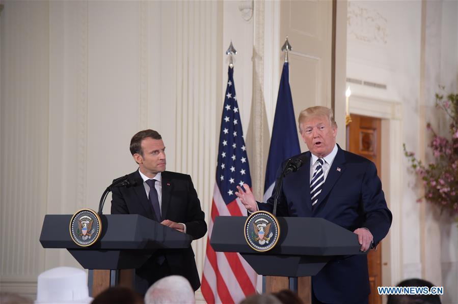 U.S.-WASHINGTON D.C.-FRANCE-TRUMP-MACRON-PRESS CONFERENCE