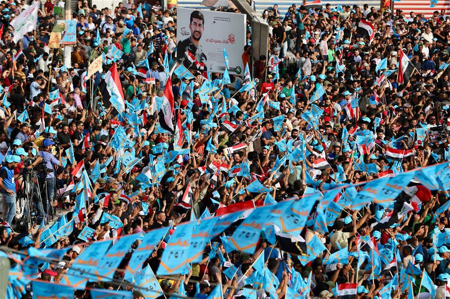 IRAQ-BAGHDAD-ELECTION-MUQTADA AL-SADR-CAMPAIGN RALLY