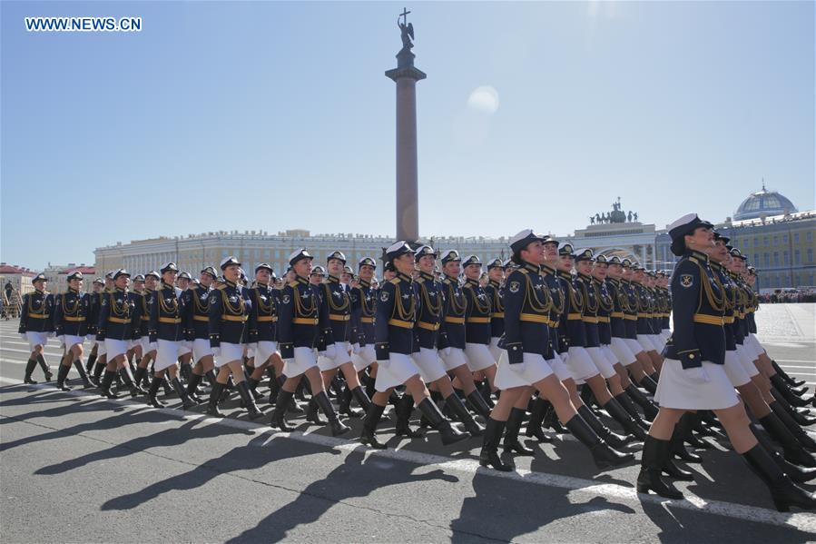 RUSSIA-ST. PETERSBURG-REHEARSALS-VICTORY DAY