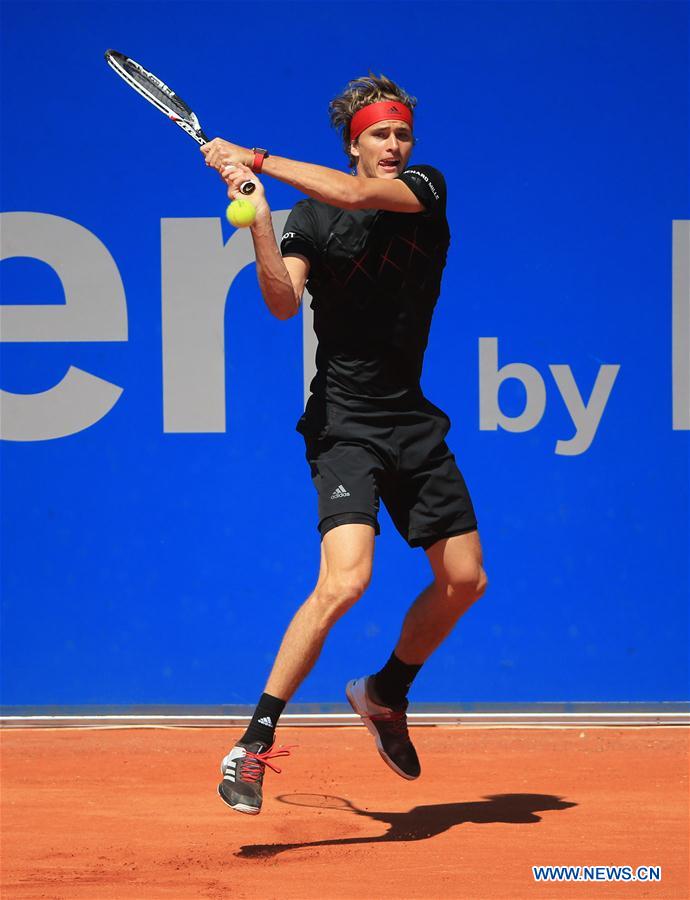 (SP)GERMANY-MUNICH-TENNIS-ALEXANDER ZVEREV VS PHILIPP KOHLSCHREIBER