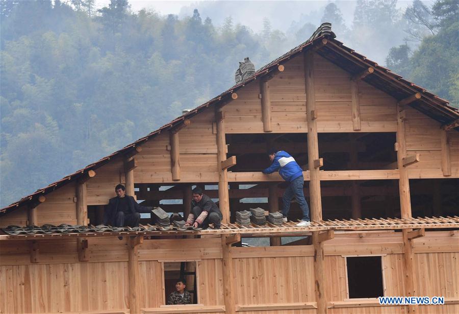 CHINA-GUANGXI-MIAO VILLAGE-NEW BUILDING (CN)