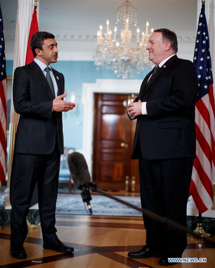 U.S.-WASHINGTON D.C.-POMPEO-UAE-FM-MEETING