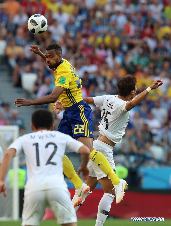 (SP)RUSSIA-NIZHNY NOVGOROD-2018 WORLD CUP-GROUP F-SWEDEN VS SOUTH KOREA