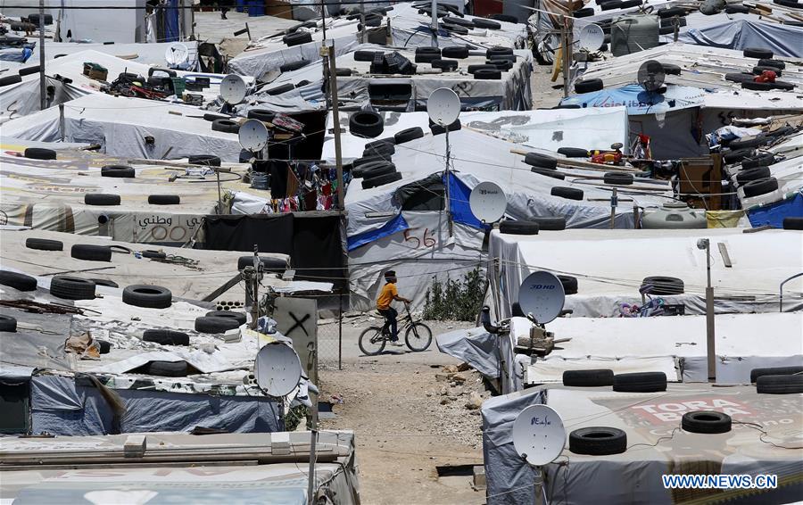 LEBANON-BEKAA VALLEY-BAR ELIAS-SYRIAN REFUGEE CAMP