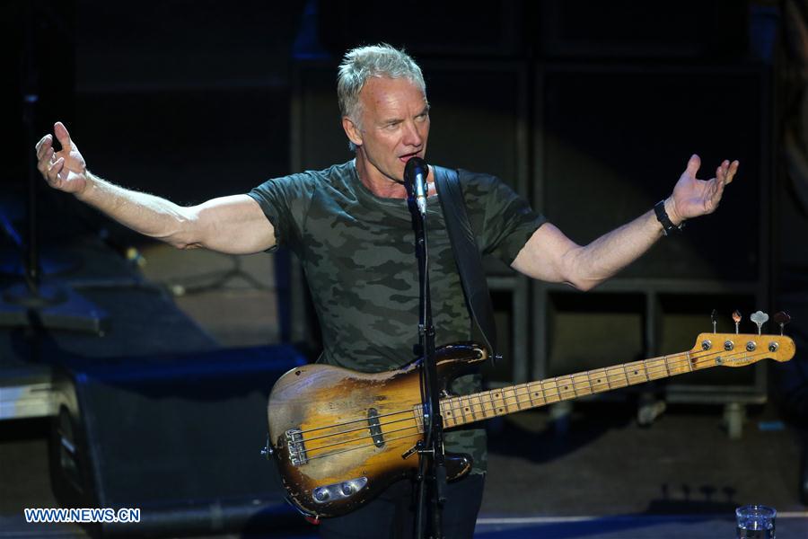 GREECE-ATHENS-EPIDAURUS FESTIVAL-STING SOLO CONCERT