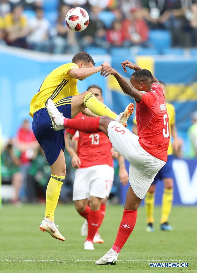 (SP)RUSSIA-SAINT PETERSBURG-2018 WORLD CUP-ROUND OF 16-SWITZERLAND VS SWEDEN