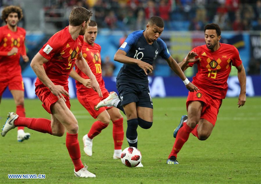 (SP)RUSSIA-SAINT PETERSBURG-2018 WORLD CUP-SEMIFINAL-FRANCE VS BELGIUM