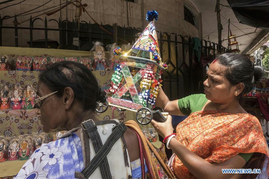 INDIA-KOLKATA-EVE OF RATHA YATRA