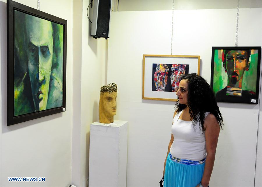 SYRIA-DAMASCUS-ART-EXHIBITION