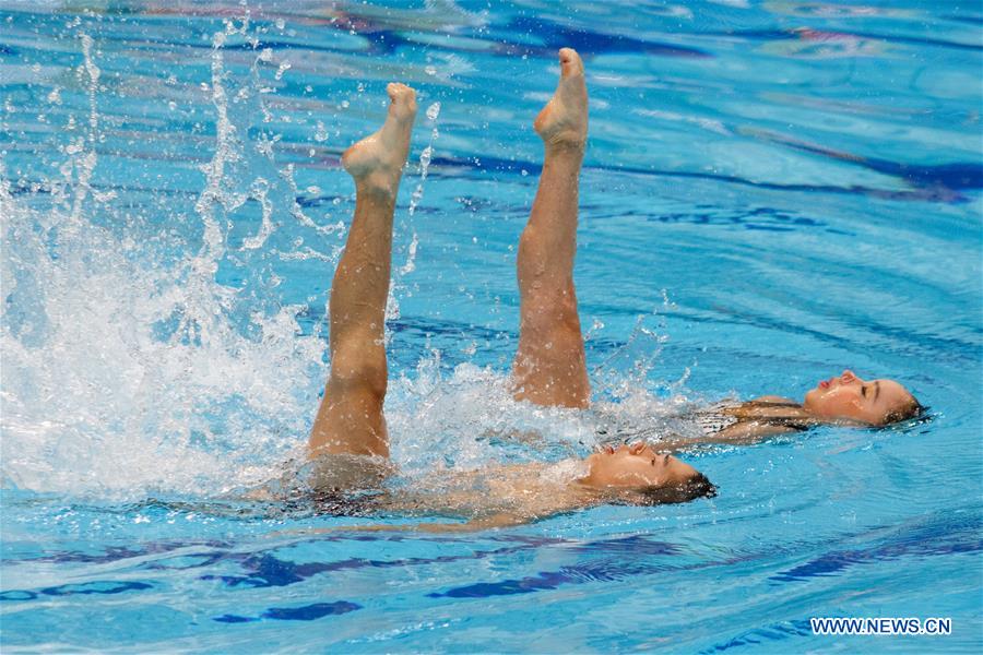 (SP)HUNGARY-BUDAPEST-FINA-ARTISTIC SWIMMING-WORLD CHAMPIONSHIPS-MIXED DUET TECHNICAL