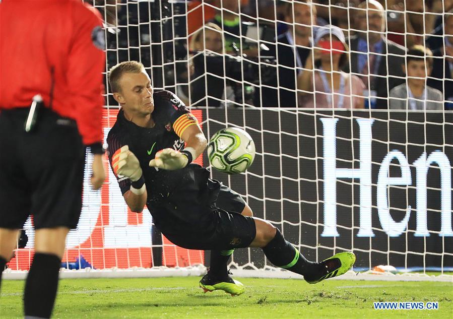 (SP)U.S.-PASADENA-SOCCER-INT'L CHAMPION CUP-BARCELONA VS HOTSPUR