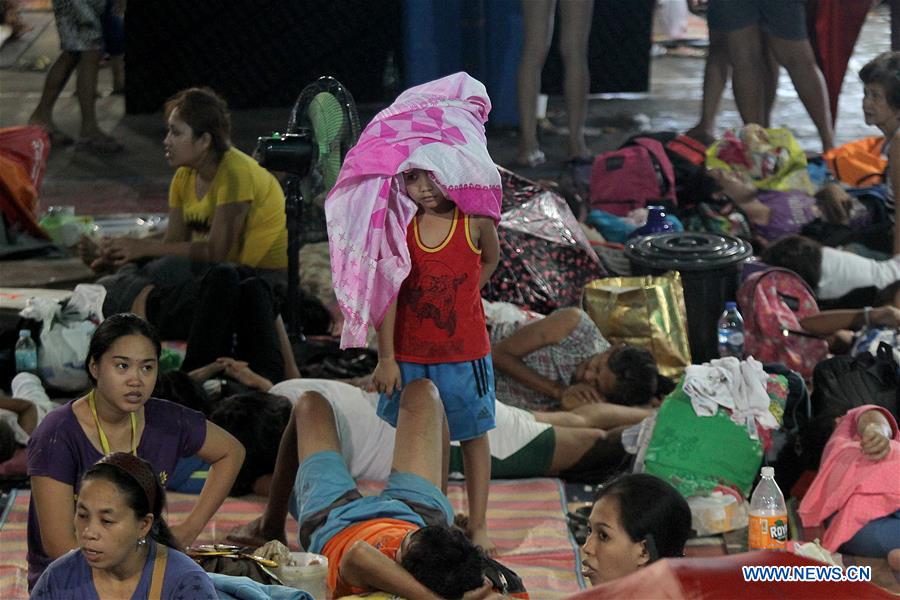 PHILIPPINES-QUEZON CITY-TROPICAL STORM YAGI-EVACUATION CENTER