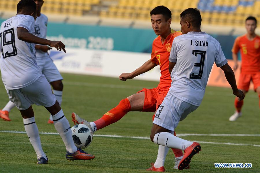 (SP)INDONESIA-BANDUNG-ASIAN GAMES-FOOTBALL-CHINA VS TIMOR LESTE