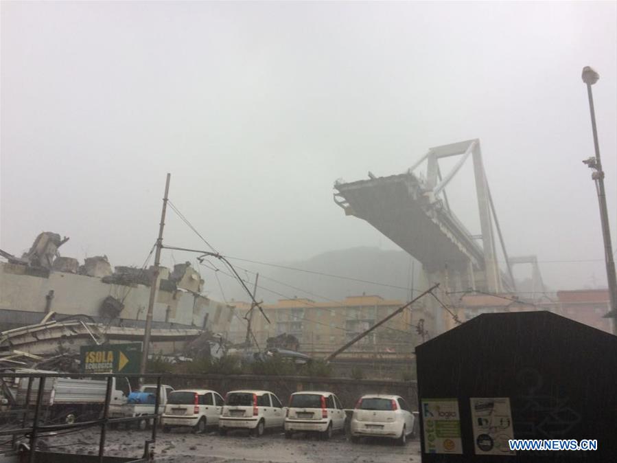 ITALY-GENOA-MOTORWAY BRIDGE-COLLAPSE