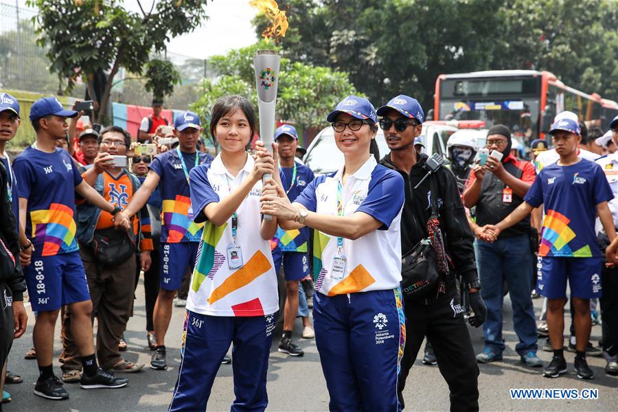 (SP)INDONESIA-JAKARTA-ASIAN GAMES-TORCH RELAY