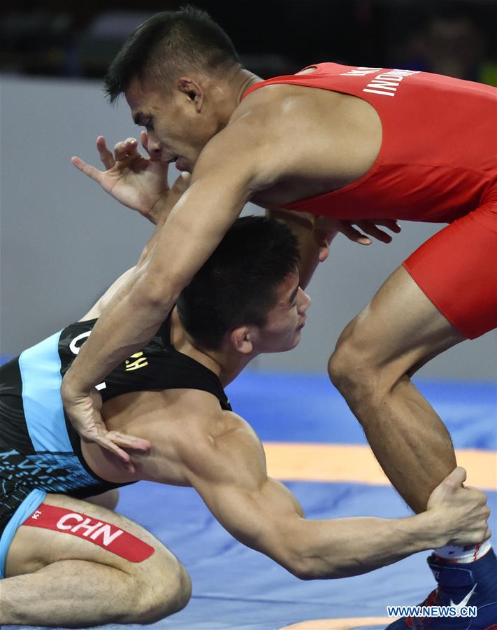 (SP)INDONESIA-JAKARTA-ASIAN GAMES-WRESTLING