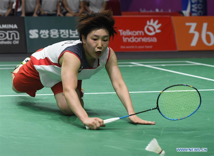 (SP)INDONESIA-JAKARTA-ASIAN GAMES-BADMINTON-WOMEN'S TEAM FINAL