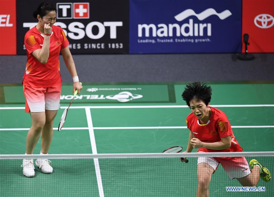 (SP)INDONESIA-JAKARTA-ASIAN GAMES-BADMINTON-WOMEN'S TEAM FINAL