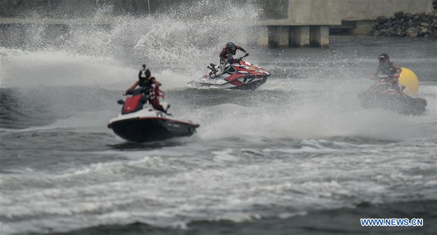 (SP)INDONESIA-JAKARTA-ASIAN GAMES-JETSKI-RUNABOUT 1100 STOCK