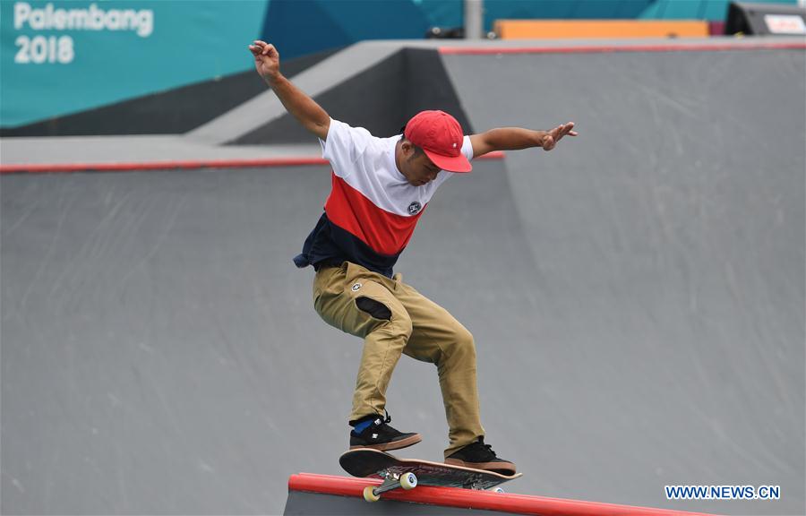 (SP)INDONESIA-PALEMBANG-ASIAN GAMES-SKATEBOARD