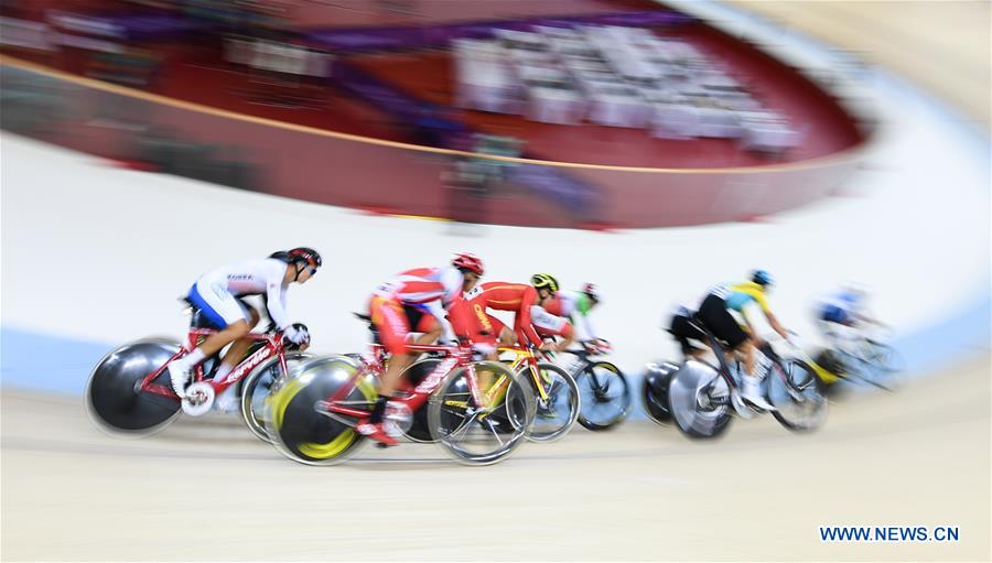 (SP)INDONESIA-JAKARTA-ASIAN GAMES-CYCLING TRACK-MEN'S OMNIUM