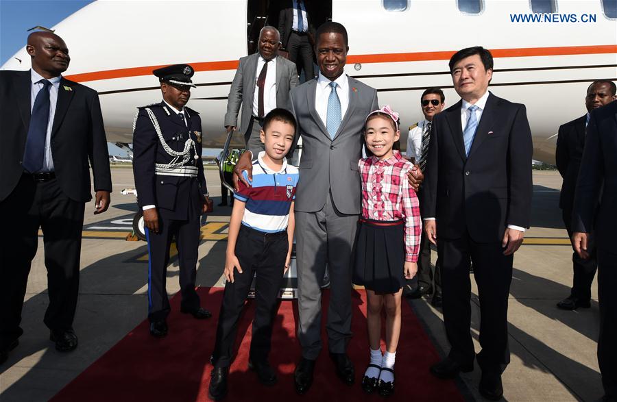 CHINA-BEIJING-ZAMBIA-PRESIDENT-ARRIVAL (CN)