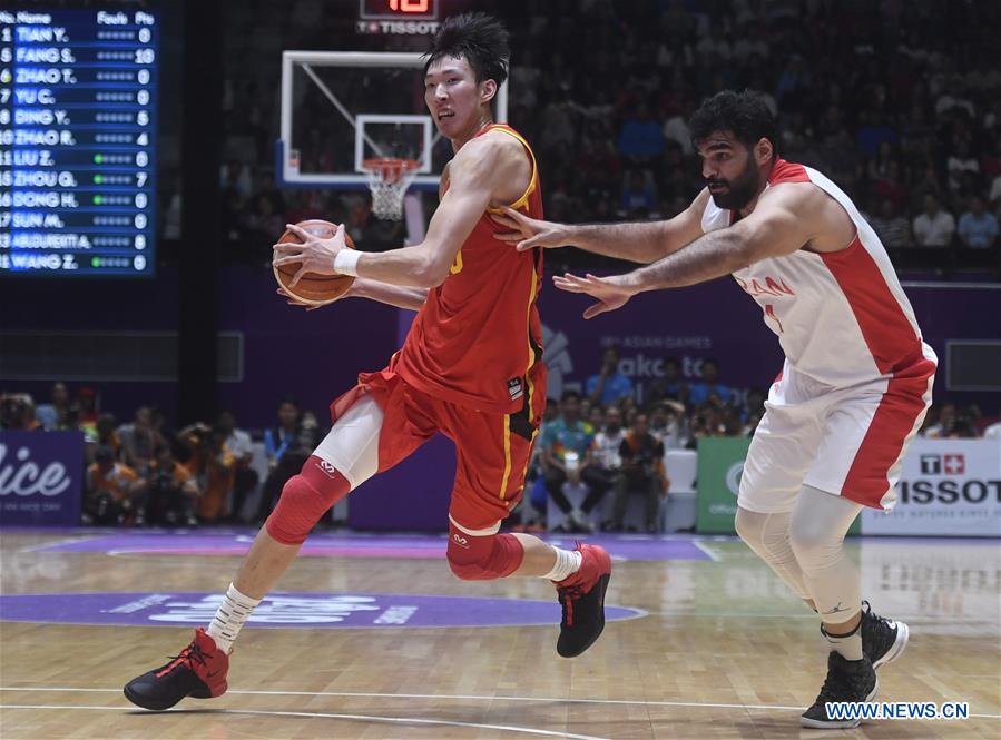 (SP)INDONESIA-JAKARTA-ASIAN GAMES-MEN'S BASKETBALL FINAL-CHINA VS IRAN