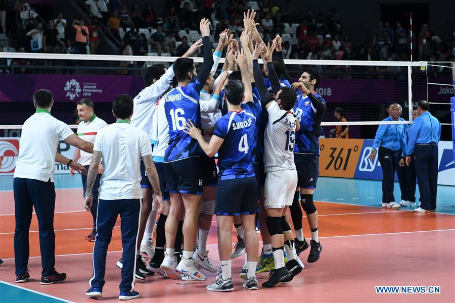 (SP)INDONESIA-JAKARTA-ASIAN GAMES-MEN'S VOLLEYBALL FINAL-IRAN VS SOUTH KOREA