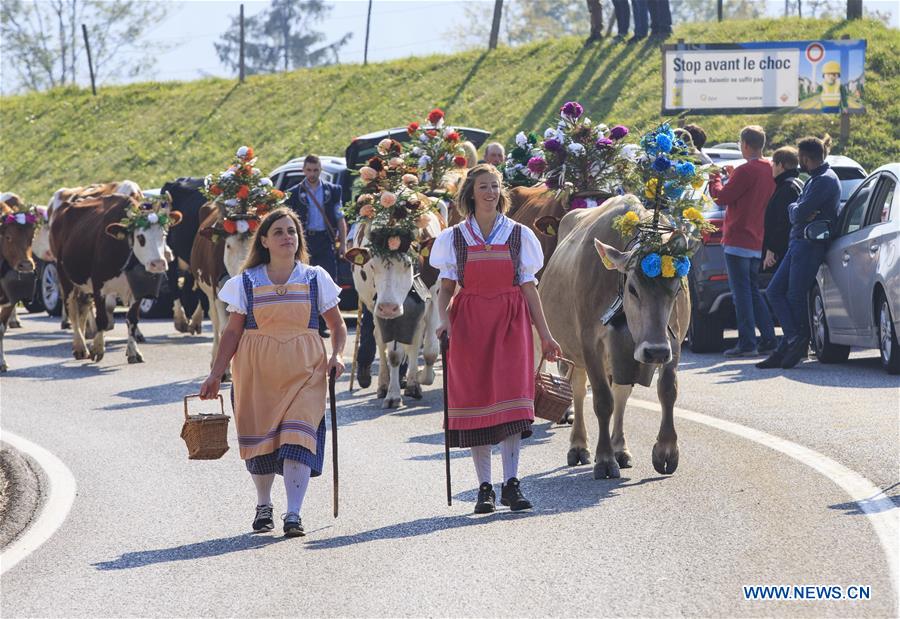 SWITZERLAND-CHARMEY-DESALPE-FESTIVAL