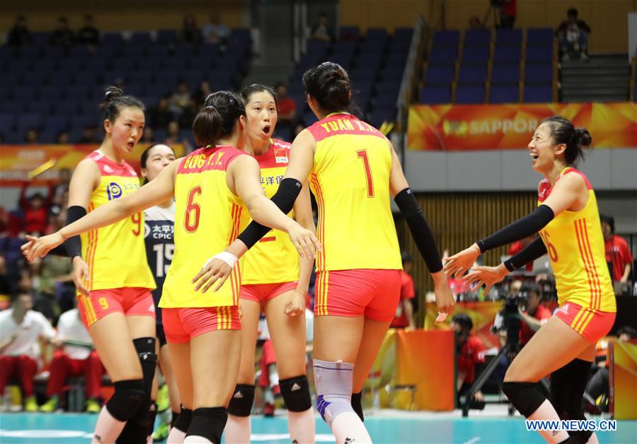 (SP)JAPAN-SAPPORO-VOLLEYBALL-WOMEN'S WORLD CHAMPIONSHIP-CHINA VS TURKEY