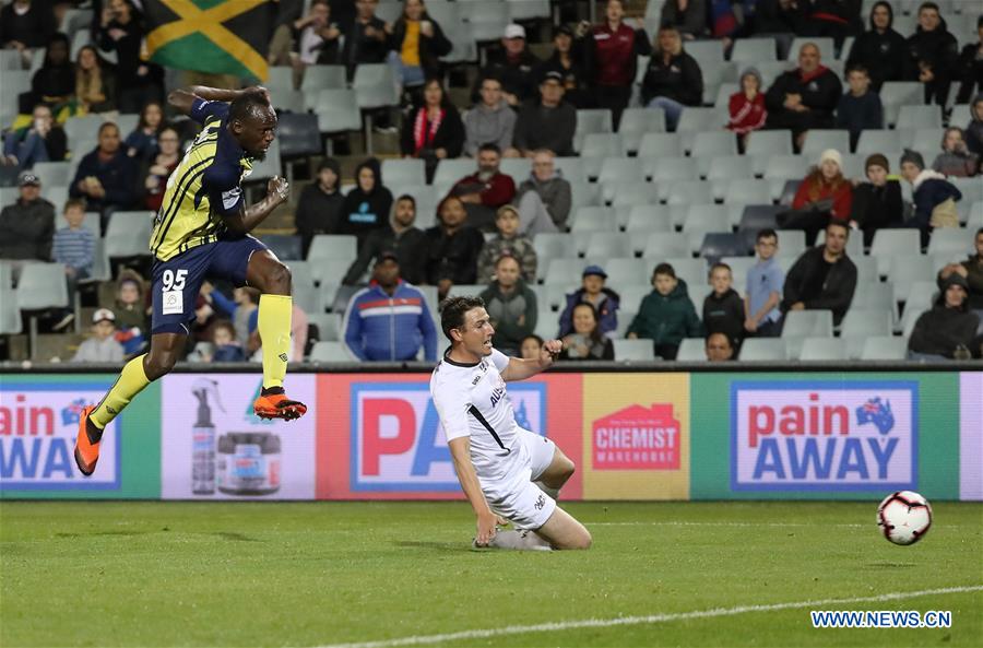 (SP)AUSTRALIA-CAMPBELLTOWN-SOCCER-CHARITY GAME-BOLT