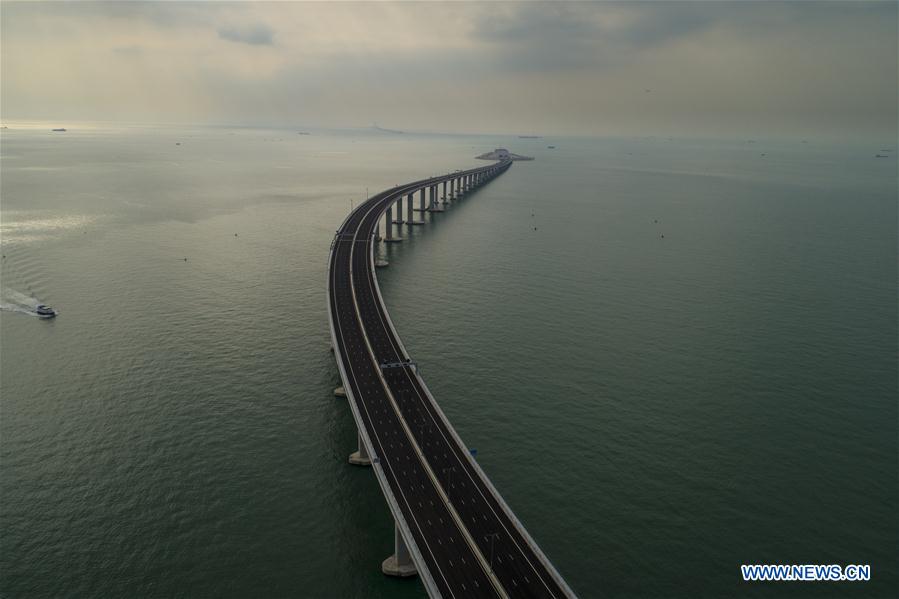 CHINA-HONG KONG-ZHUHAI-MACAO BRIDGE-AERIAL VIEW (CN)