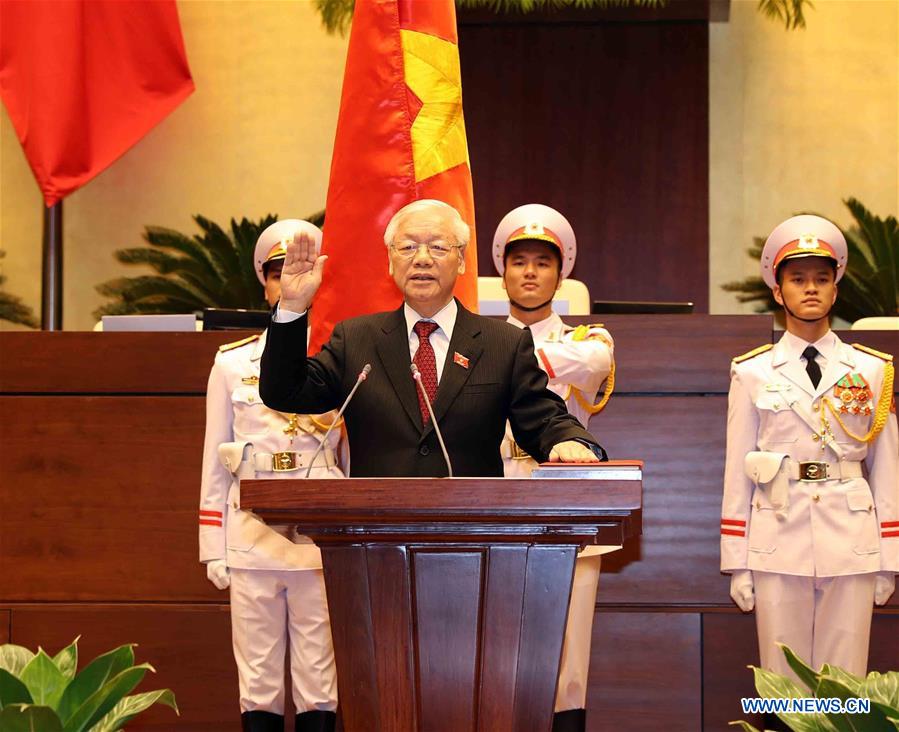 VIETNAM-HANOI-NEWLY ELECTED PRESIDENT-NGUYEN PHU TRONG