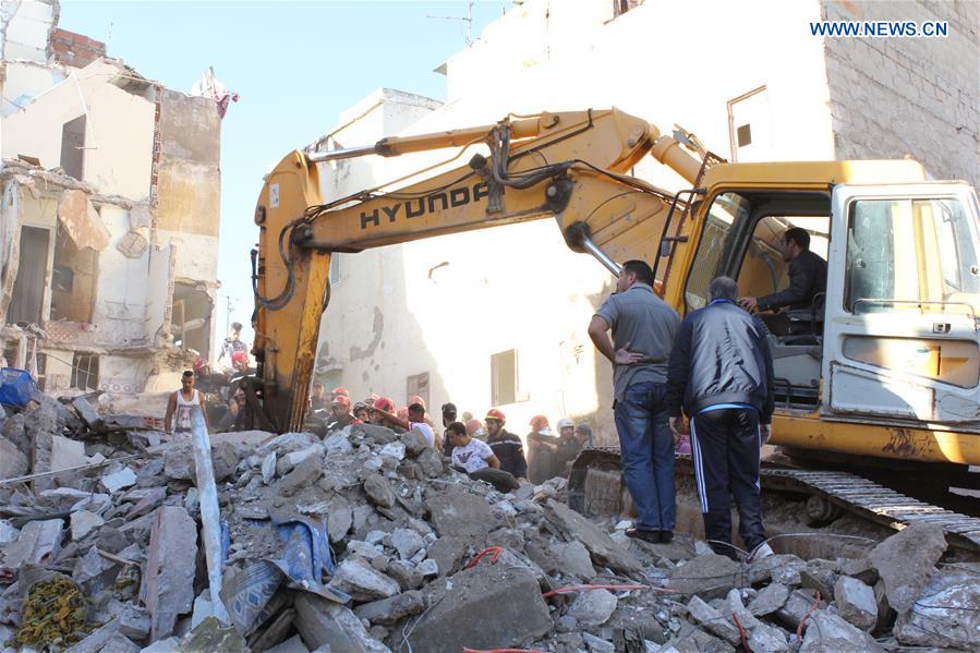 MOROCCO-CASABLANCA-HOUSE COLLAPSE