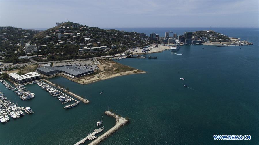 PAPUA NEW GUINEA-PORT MORESBY-APEC-AERIAL VIEW