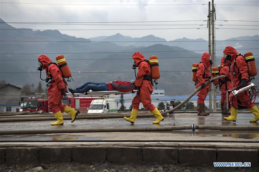 CHINA-SHAANXI-HAZARDOUS CHEMICALS-EXERCISE (CN)