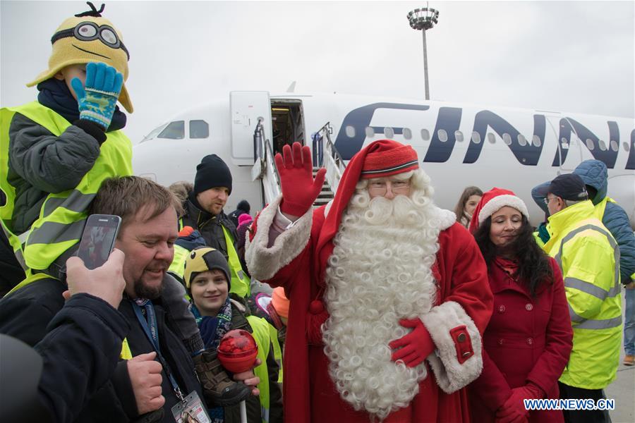 HUNGARY-BUDAPEST-FINNISH SANTA-ARRIVAL 