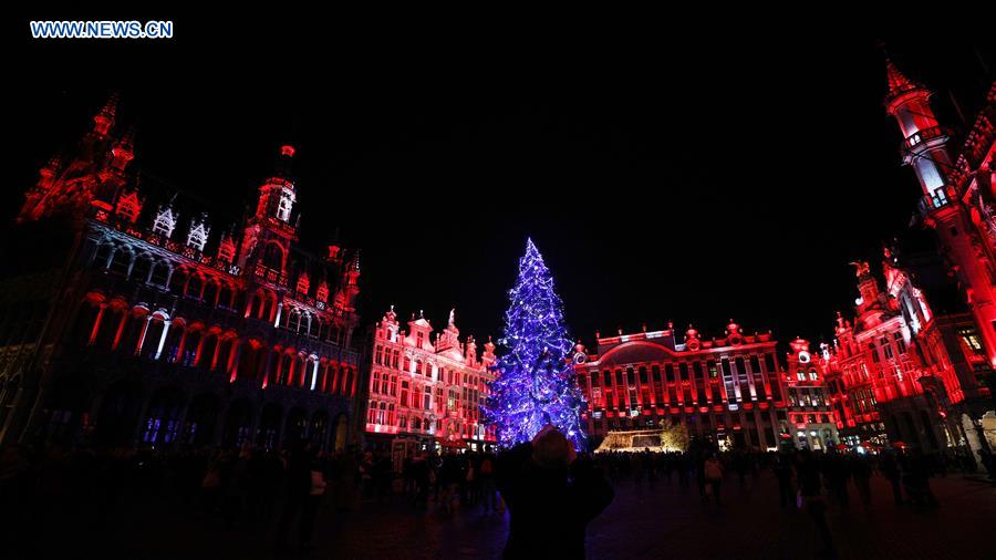 BELGIUM-BRUSSELS-CHRISTMAS TREE