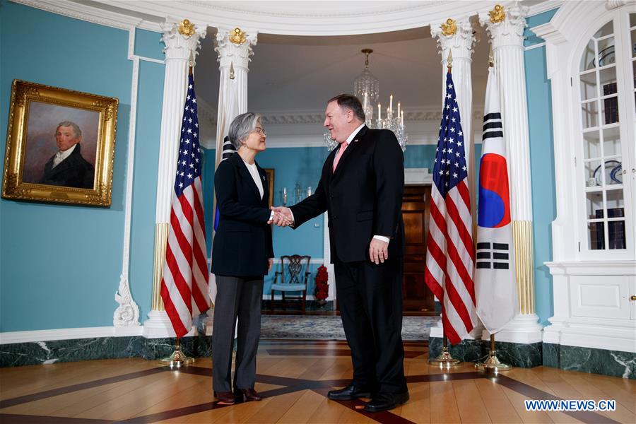 U.S.-WASHINGTON D.C.-POMPEO-SOUTH KOREA-FM-MEETING