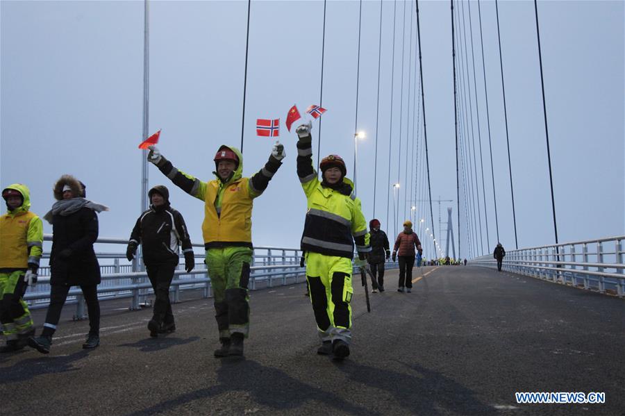 NORWAY-NARVIK-HALOGALAND BRIDGE-OPENING