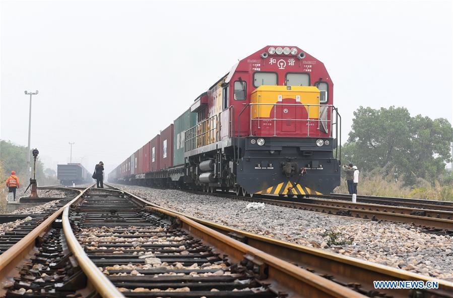 CHINA-EUROPE-FREIGHT TRAINS TRIPS-SURGING 