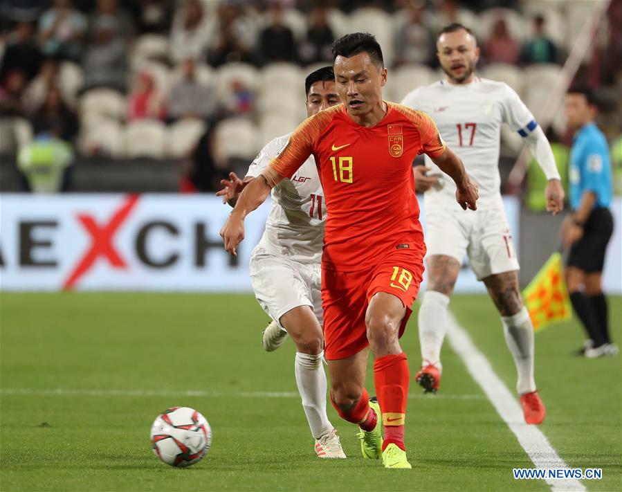 (SP)UAE-ABU DHABI-SOCCER-AFC ASIAN CUP 2019-GROUP C-CHN VS PHI